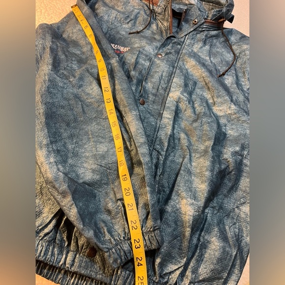 Frogg Toggs Hooded Rain Jacket Blue Small - Picture 7 of 7